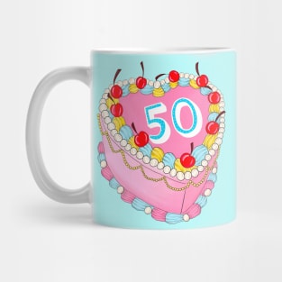 50th Birthday cake Mug